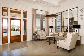 Leasing office lounge